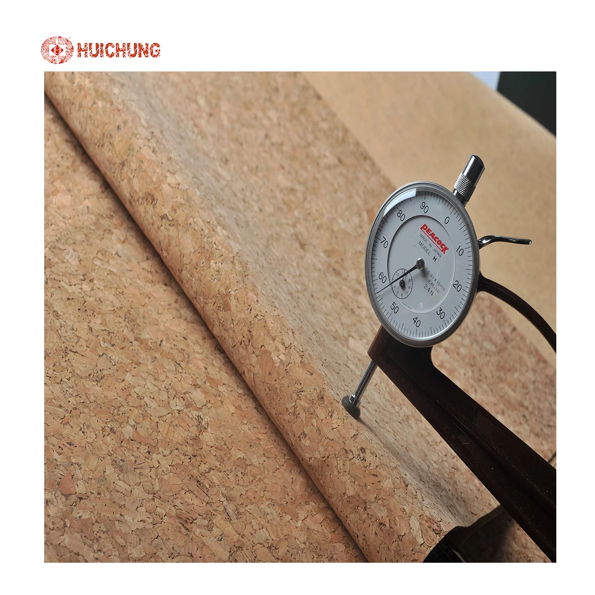 Floral particles decorative natural cork board roll popular cork fabric for shoes shopping bags cork coaster phone case