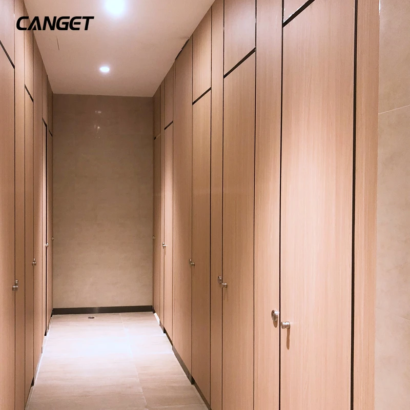 Wood compact laminate honeycomb public toilet cubicle partition bathroom partition