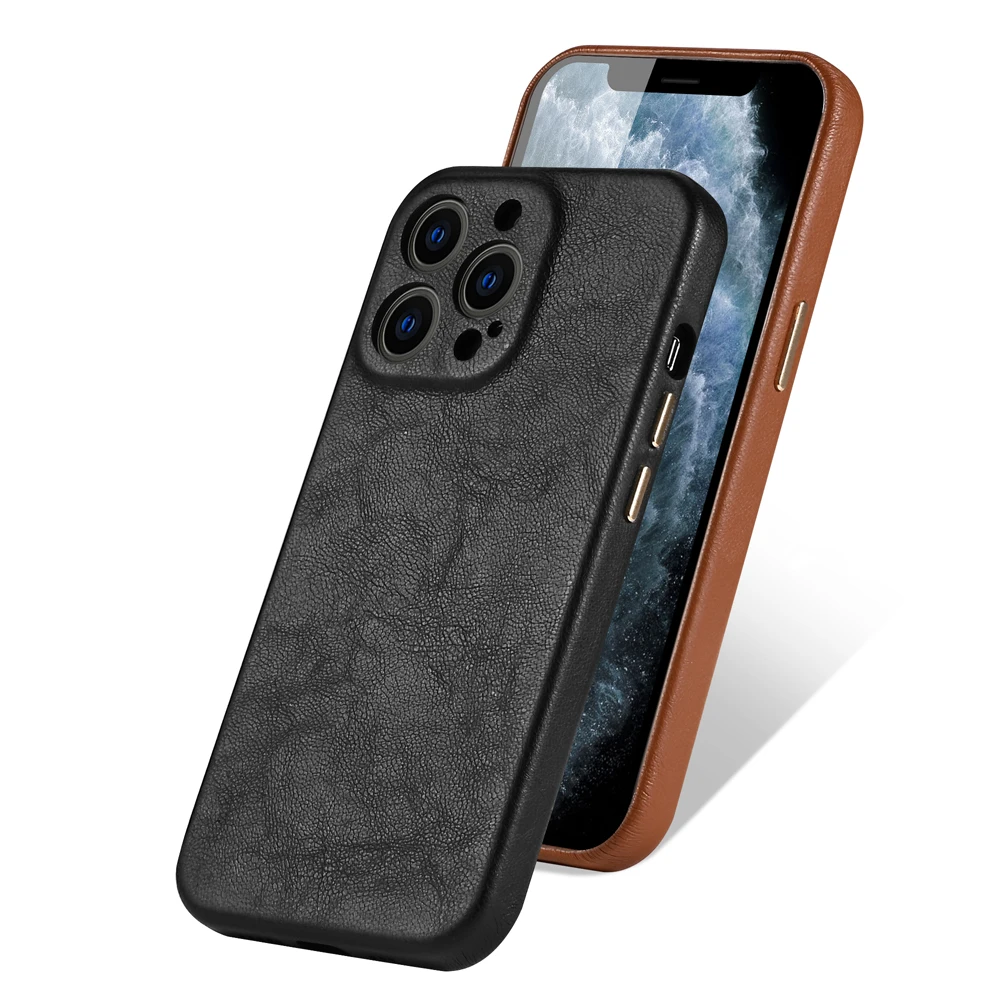 Shenzhen Mobile Phone Case Phone 13 14 Pro Max Brown Customize Luxury PU Leather Phone Case for Iphone 11 12 13 14 Pro Max Mini
