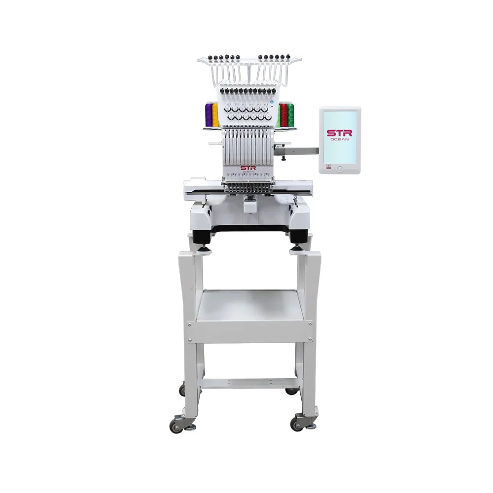 STR OCEAN brother single head computerized embroidery machine price Maquina de bordar with  Single Head Embroidery Machine