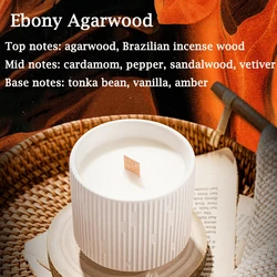 Design sense ceramic cup candle with elegant fragrance Gardenia in Memory scented candles