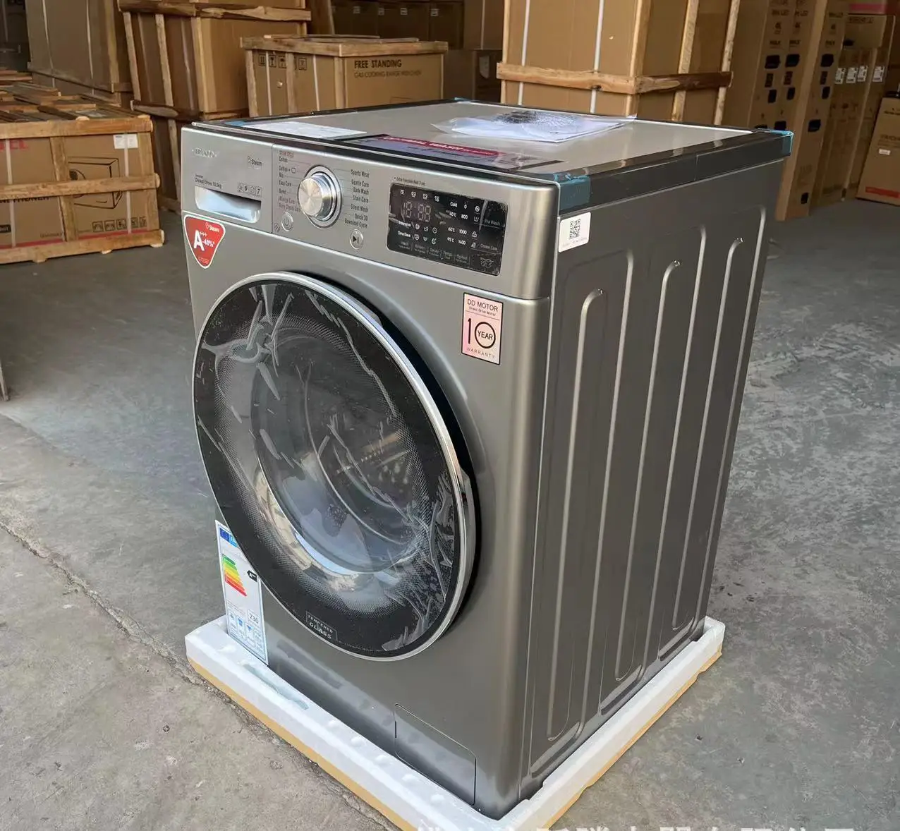 Drum washing machine, 10kg front door automatic professional whirlpool efficient washing drum washing machine