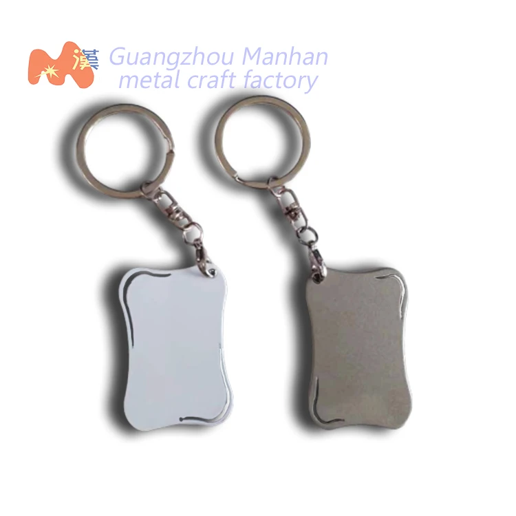 Metal art collection key chain Custom band fan gifts Sublimated blank alloy keychain