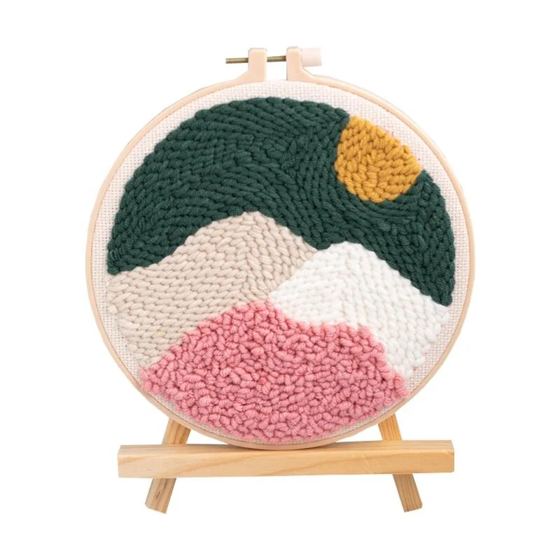 
Popular DIY Art & Collectible Use and Textile Fabric Home Decor punch needle set diy kit 