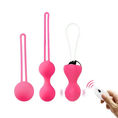 3pcs sets  medical silicone  waterproof Adult Sex Toys Wireless Vaginal exercise balls Remote Control Kegel Balls