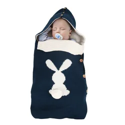 Winter Knit Envelope Newborn Kids Pajama Stroller Sleeveless Sleeping Sack Baby Sleeping Bags