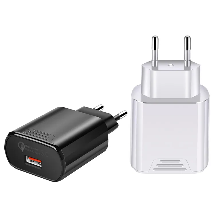 EU multi quick charge 3 0 usb дорожное зарядное устройство с одним USB-кабелем для быстрой