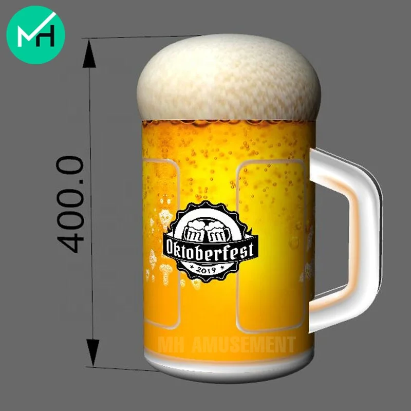 Hot sale customized Inflatable beer glass model for advertising promotion