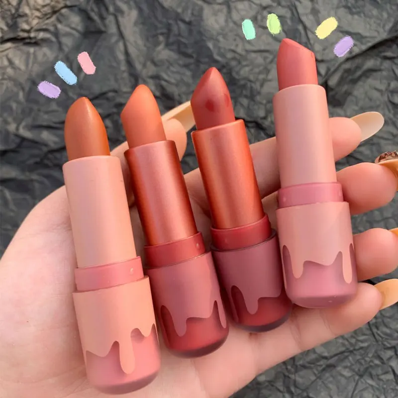 HERORANGE mate lazy cruelty free nude magic luxury red lipsticks lighter long lasting mineral matte cream lipstick