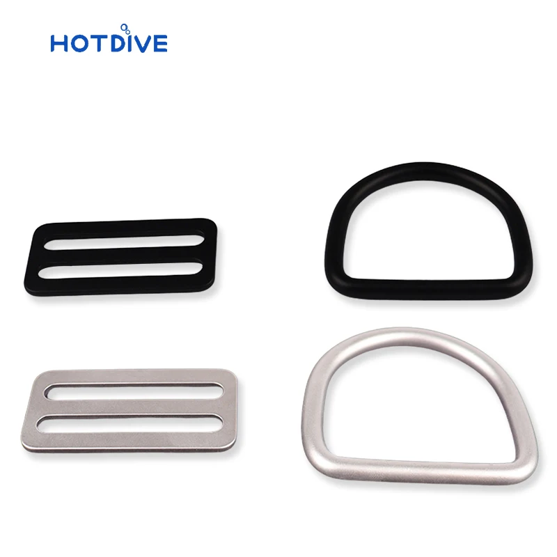 2 inch stainless steel D-ring Titanium/PVD Black titanium of Sidemount BCD for technical diving