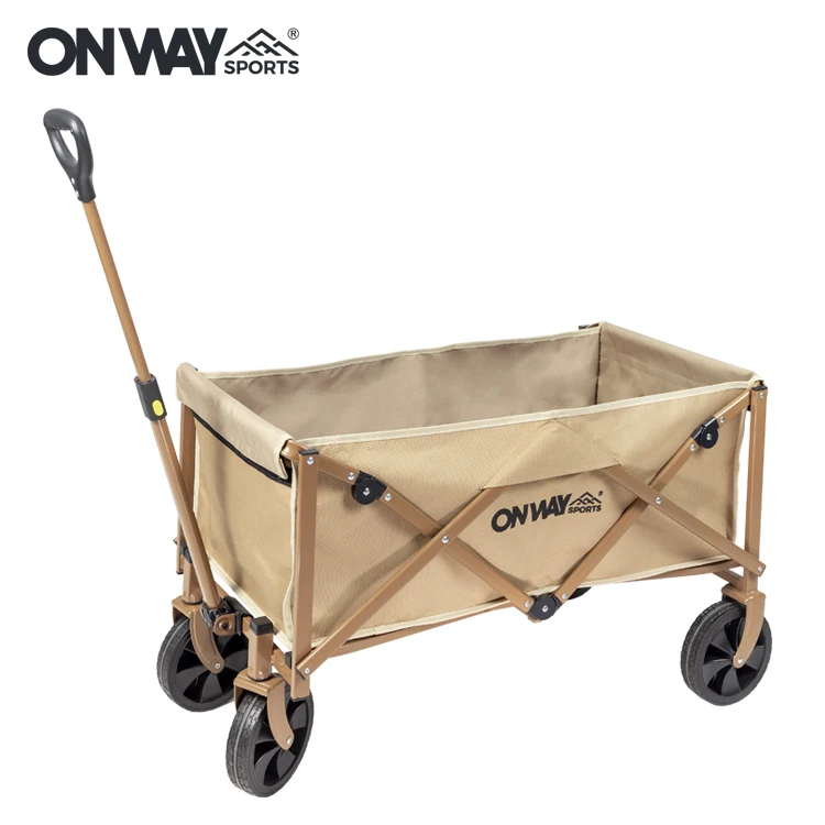 OnwaySports Camping Folding Wagon Portable Trolley Cart Garden Park Outdoor Beach