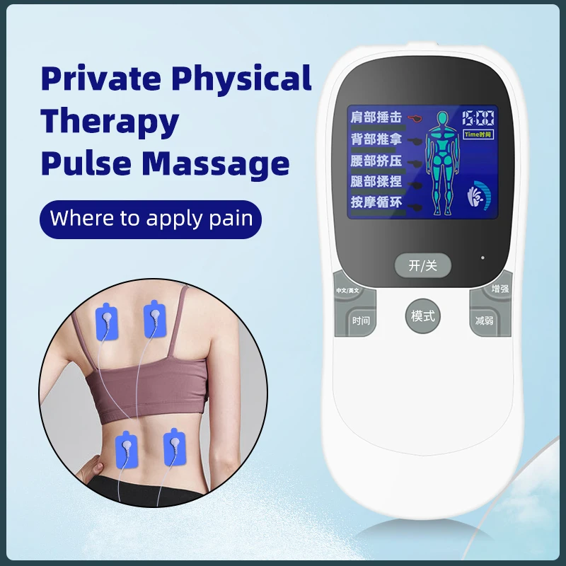 4 Patches Color Screen Intelligent Timing Dual Output All-round Relaxation And Relief Fatigue Multifunctional Massage Instrument