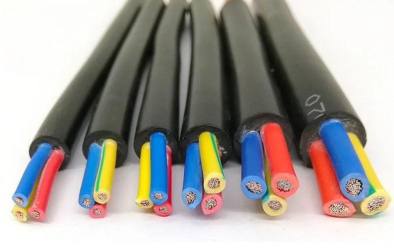 High Quality 3 Core PVC Insulated Electric Wire Cable Copper Core Soft Wire 1mm 1.5mm 2.5mm low voltage cable