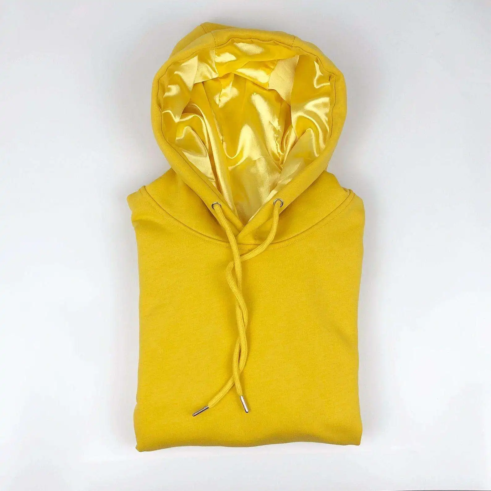 80 Cotton 20 Polyester Unisex  Custom Hoodies 400 Gsm Silk Inside Satin Lined Hoodie With Silk Hoodie Embroidery Custom