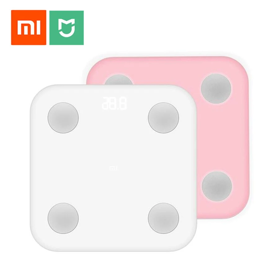 
Оригинальные смарт-весы Xiaomi Mi Body Fat Scale, приложение Mi Fit, монитор состава тела со скрытым светодиодным дисплеем, большая подставка для ног, лучшее качество 
