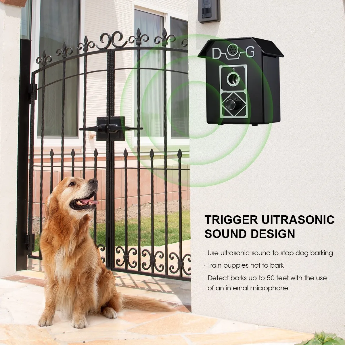 Hot selling Automatic Anti Barking Device Indoor Barking Control Device 3 Modes Ultrasound Frequency smart dog control device