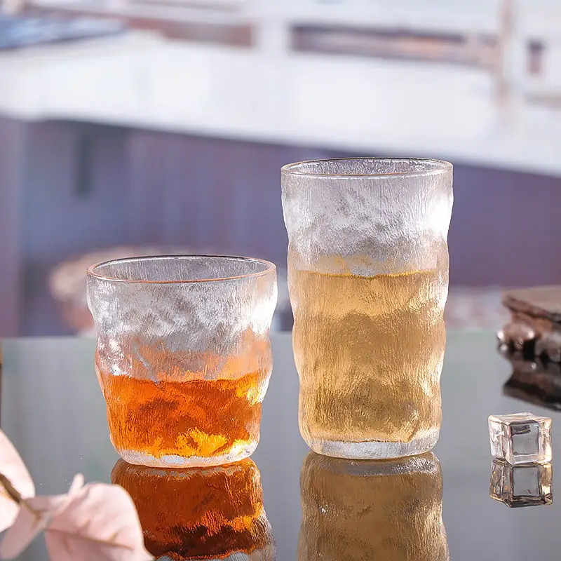 Manufacturers supply new glacier cup tree pattern cup frosted cup beverage cold drink beer glass