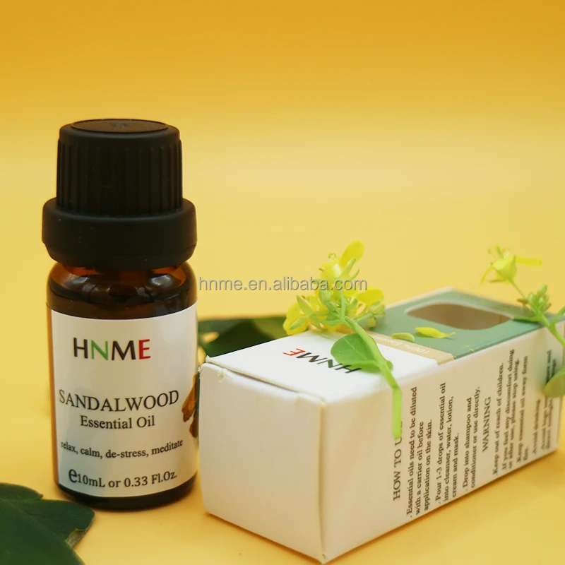 100% Pure Wood Sandalwood Therapeutic Grade Essential Oil For Massage To Remove Wrinkles Scars, Yoga, Humidifier, Candle DIY