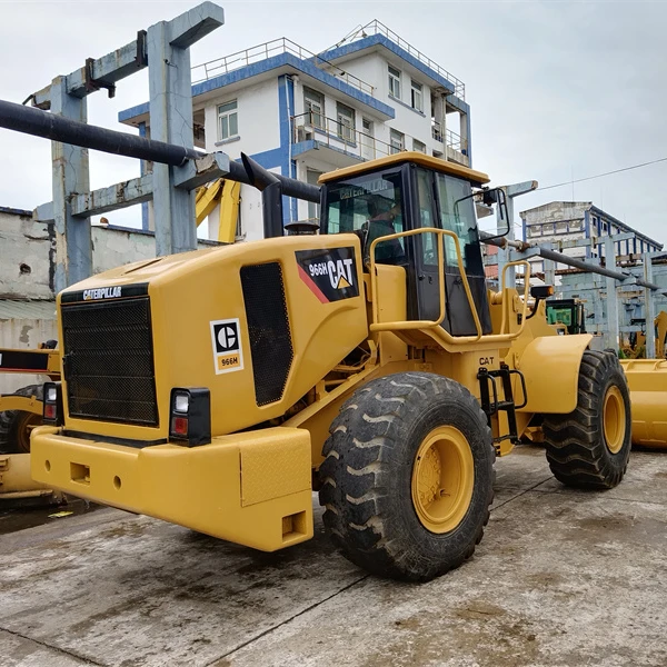 Caterpillar used front end wheel loader CAT966H 6 ton earth moving construction equipment