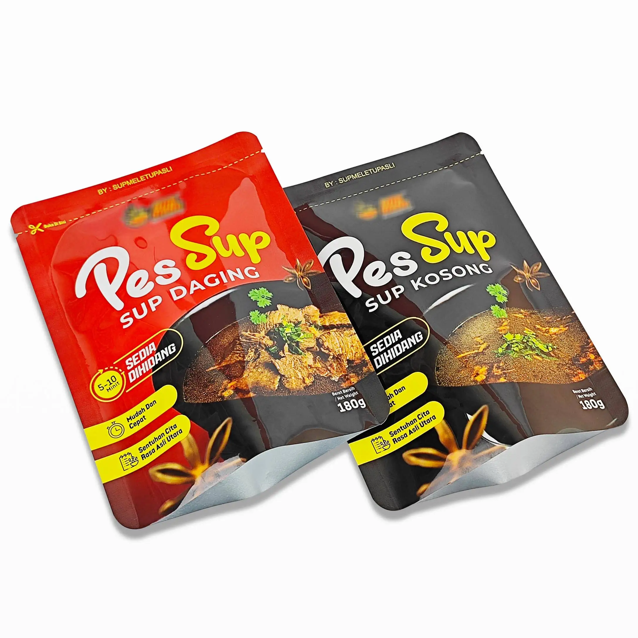 Manufacturers Pet/Al/Pa/Rcpp High Temperature 121 Food Moi Moi Cooking Bags Moisture Barrier Pouch Custom Retort Pouch Packaging