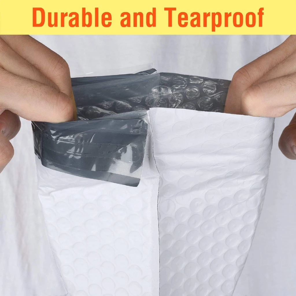 20PCS SET Pink Poly Bubble Bag Mailer Plastic Padded Envelope Shipping Bag Packaging