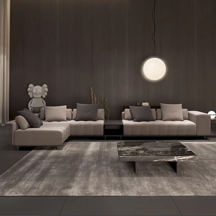 Foshan Factory Modern Design Living Room Furniture Linen Fabric Sofa