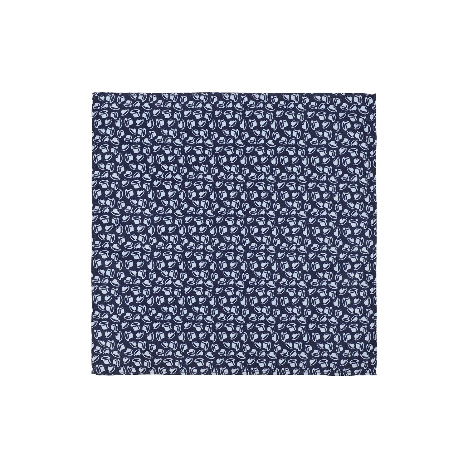 Custom Ziz Zag Stich Print Pocket Square 100% Polyester Custom Handkerchief for Mens Suit