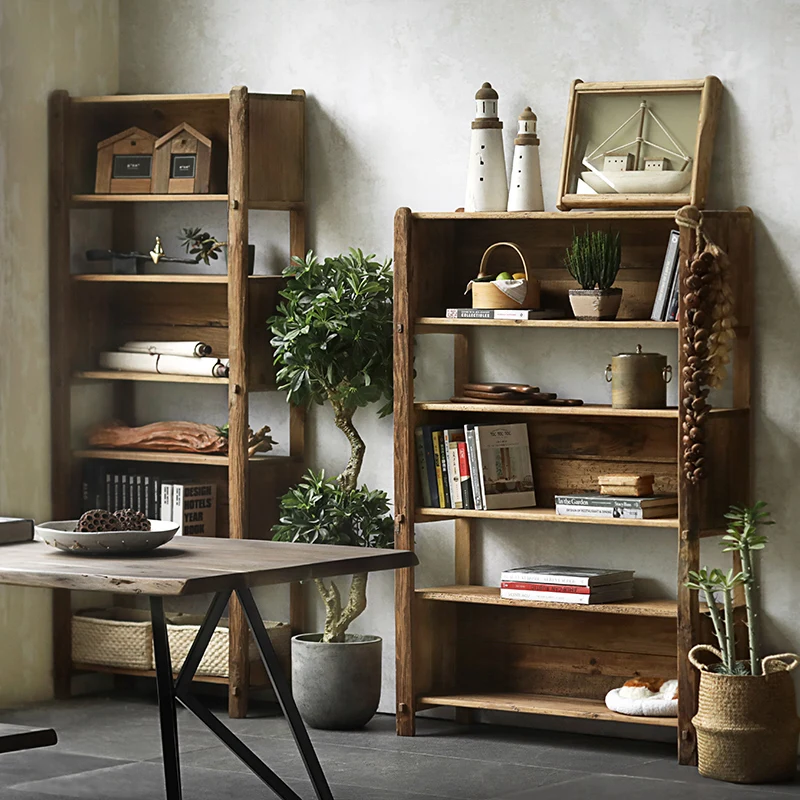  2021 новый дизайн антикварная мебель наборы дерево пять слоев дисплей полки