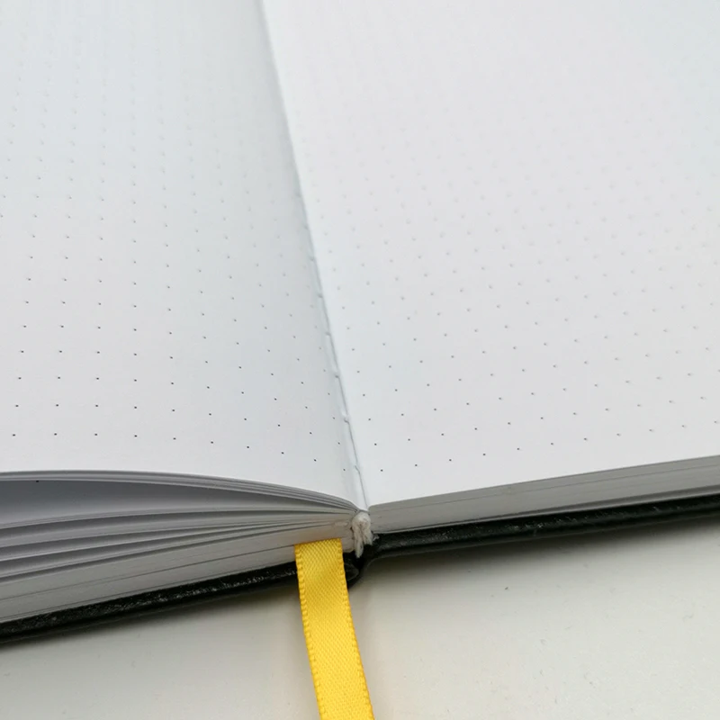 Round Corners Gold Elastic Closure Strap Logo Debossed Hardcover PU Vegan Leather Custom Agenda A5 Notebook Journal Printing