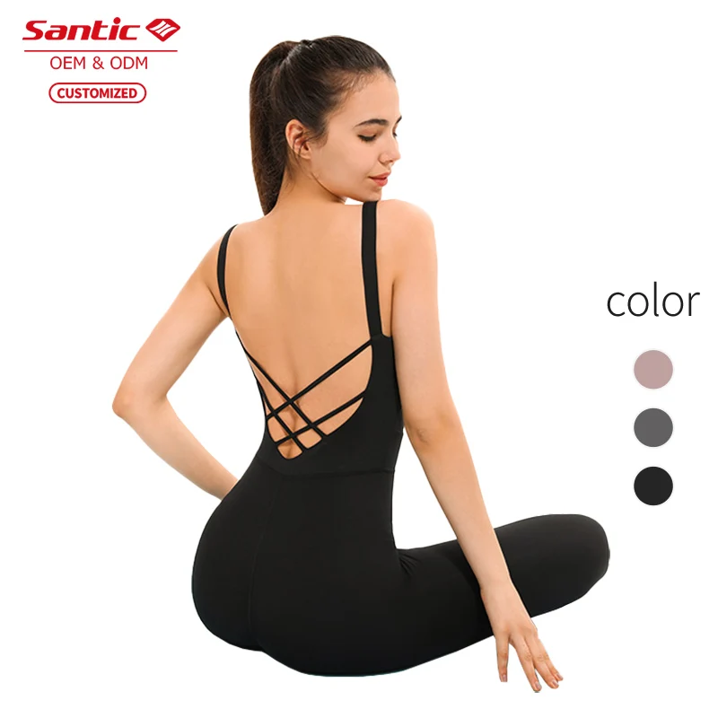 Tik tok Ins custom ribbed modest fitness sexy long sleeve women one piece shapewear jumpsuits playsuits bodysuits