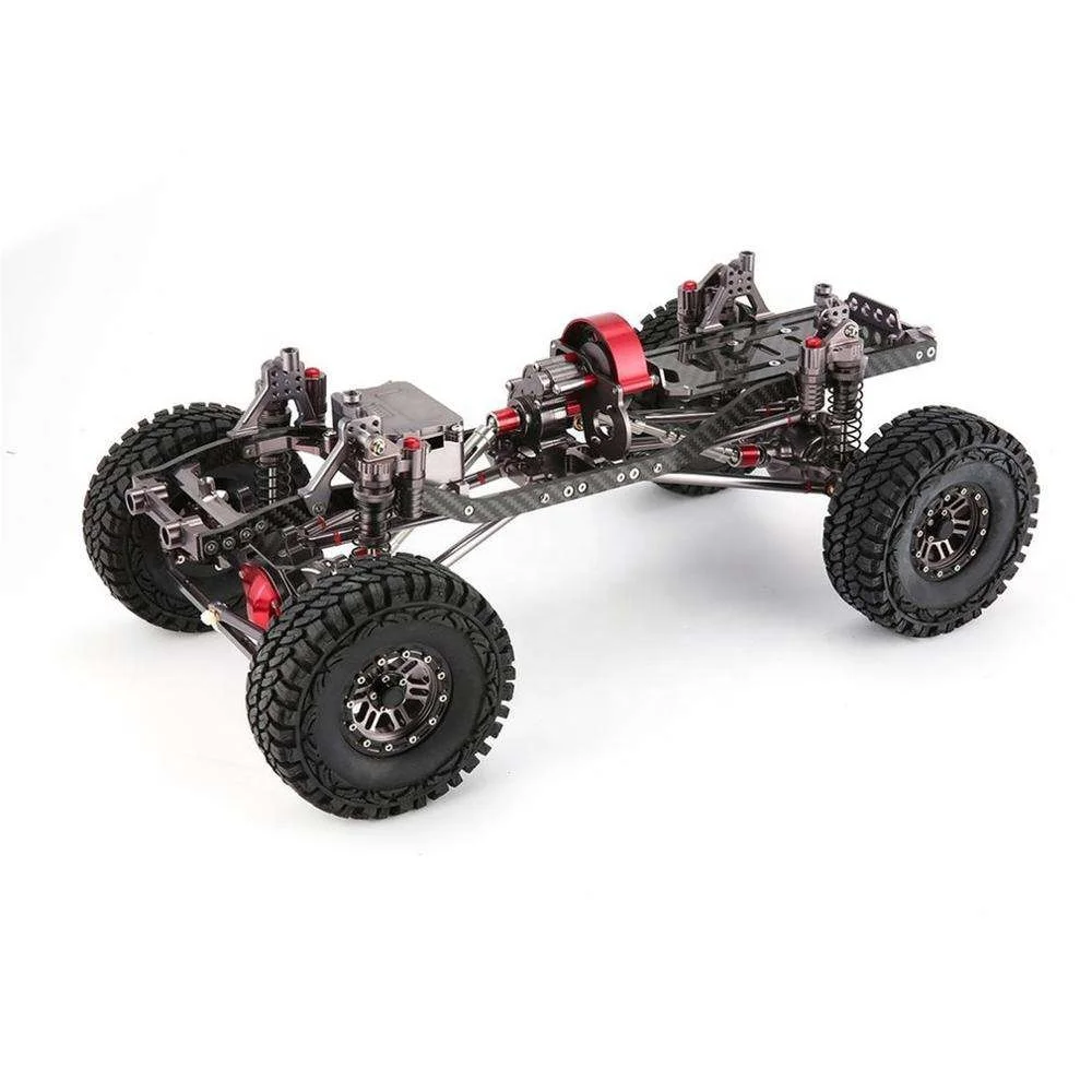 Полный металлический комплект шасси 313 мм Колесная база 4WD Rock Off-Road в сборе для 1/10 радиоуправляемого гусеничного грузовика SCX10 радиоуправляемые автомобильные запчасти аксессуары