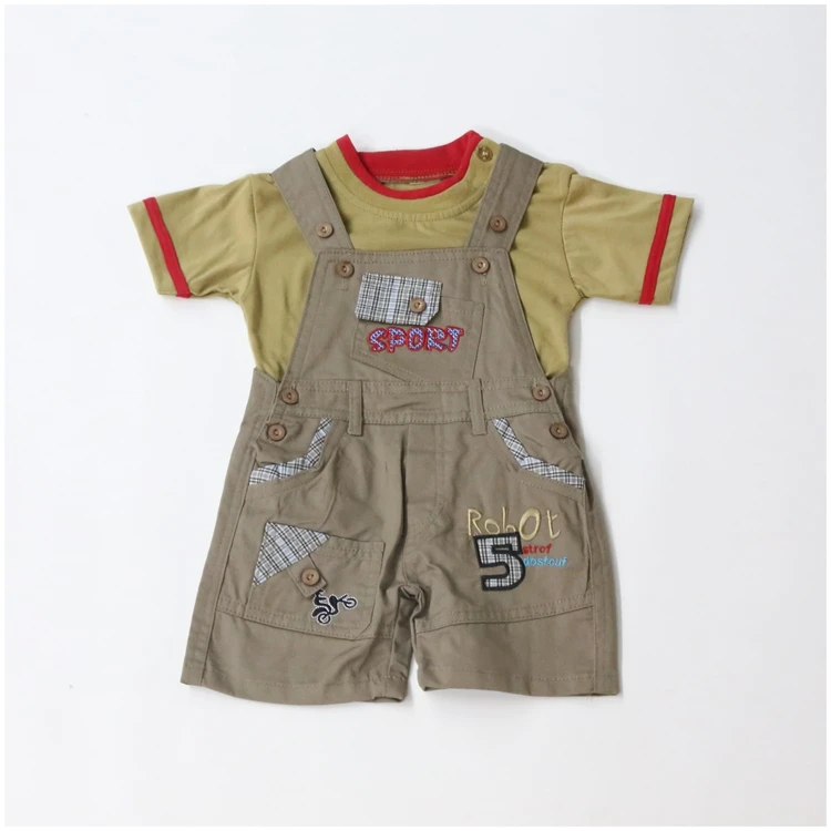 
China Manufacture ropa de ninos New pure cotton Short Sleeve Two-Piece Suits kids wear 