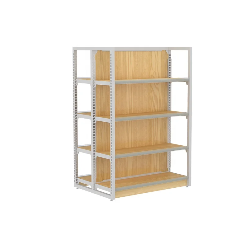Solid wood shelf gondola shop equipment display counter retail store can be customized