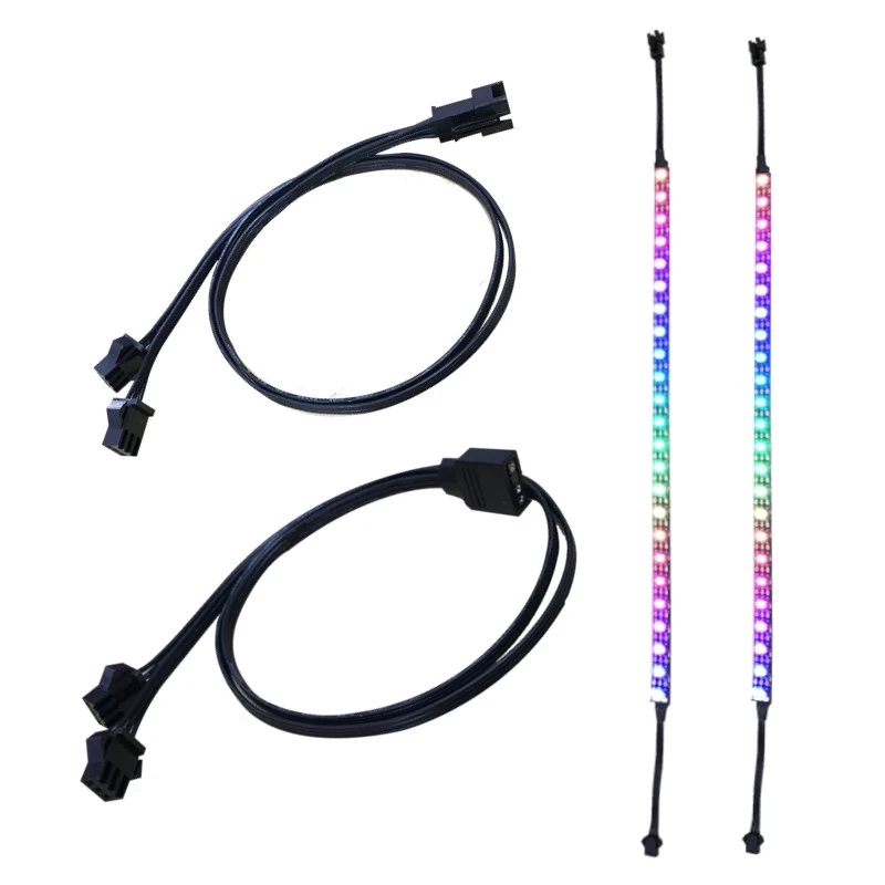 RGB Светодиодная лента PC 5 В WS2812B Rainbow Digital ASUS AURA MSI MYSTIC SYNC ASRock