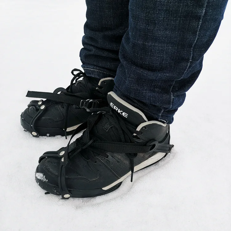 Ice Cleats Anti-skid Traction Grips Crampons Spike Snow Grip Cleats for Footwear for Walking, Jogging, Hiking