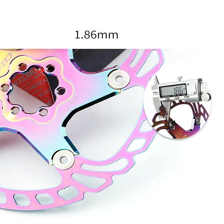 2021 ротор с ЧПУ, цветной тормозной диск для дорожного велосипеда 140/160/180/203 мм, Радужный дисковый тормоз для горного велосипеда с быстрым охлаждением