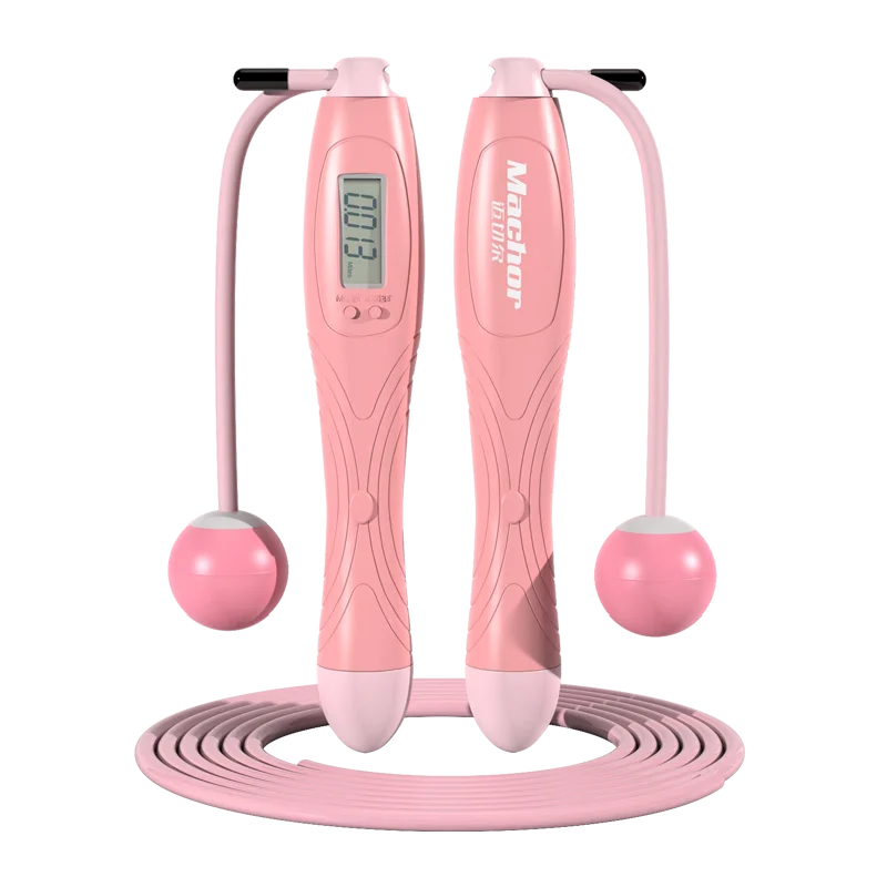 2 in 1 Adjustable Counter Fitness Jump Rope LED Display Digital Speed Cordless Gym Handle High Speed Skipping Jump Rope