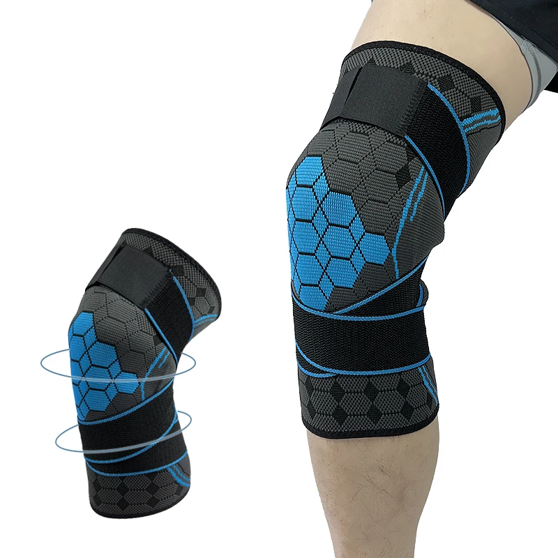 Cheap Price Knee Sleeve Nylon Elastic Knee Brace Belt Compression Knitting Knee Brace Support Sleeve