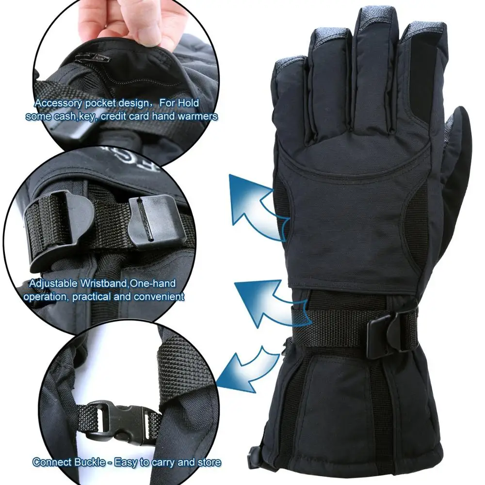 Ski Professionals Touch Screen Wholesale Price Ski Gloves Outdoor Research Illuminator Sensor Gloves