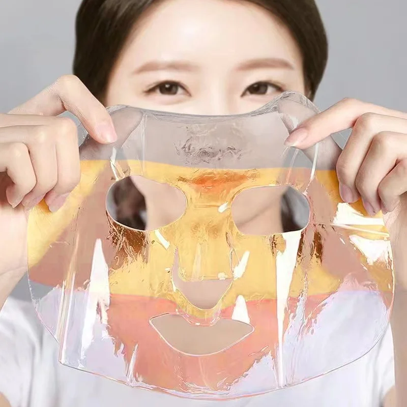 Private label cosmetic skin care Multi Color Hydro Facial Jelly Mask korea Water Soluble Collagen Film Mask anti wrinkle