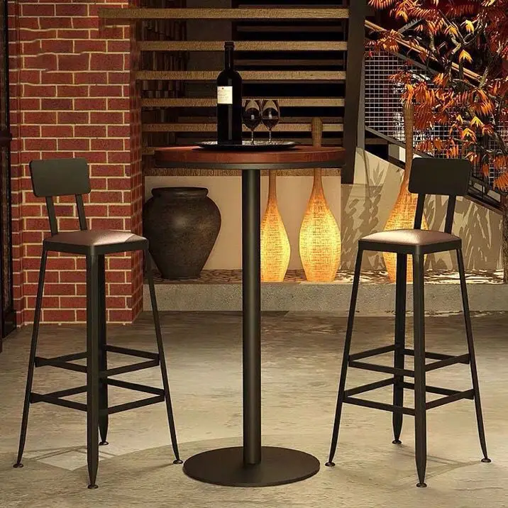 Modern High Quality Commercial Furniture pu leather Black Metal stainless steel swivel height adjustable Dinner Leisure  Chairs