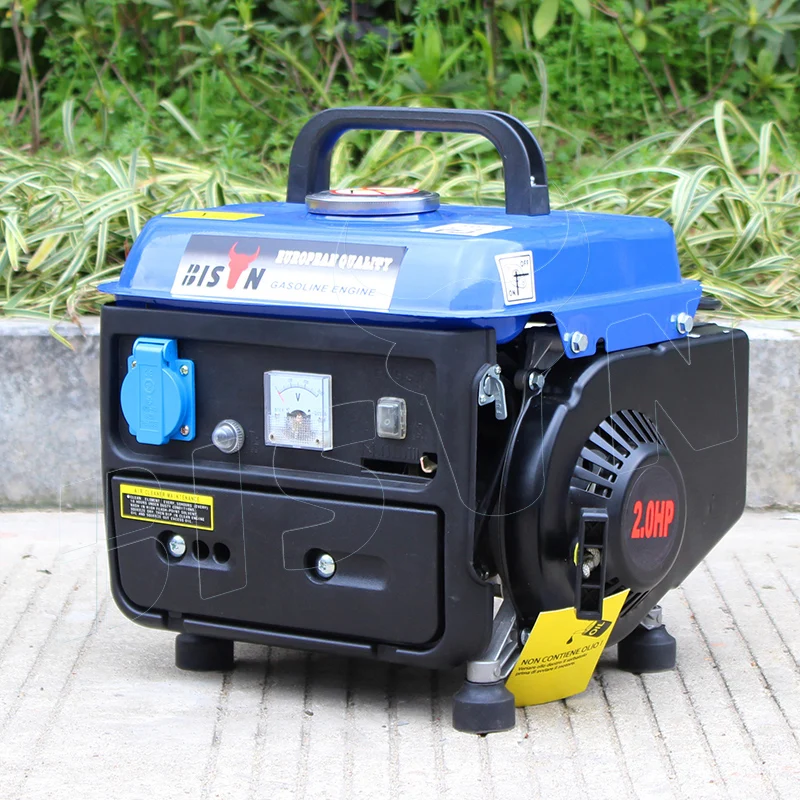 Bison 900W Portable Mini silent Machinery Engines 3600rpm 2.5Hp 4L 2-stroke 63cc Gas Gasoline Generator Price Tools For Home
