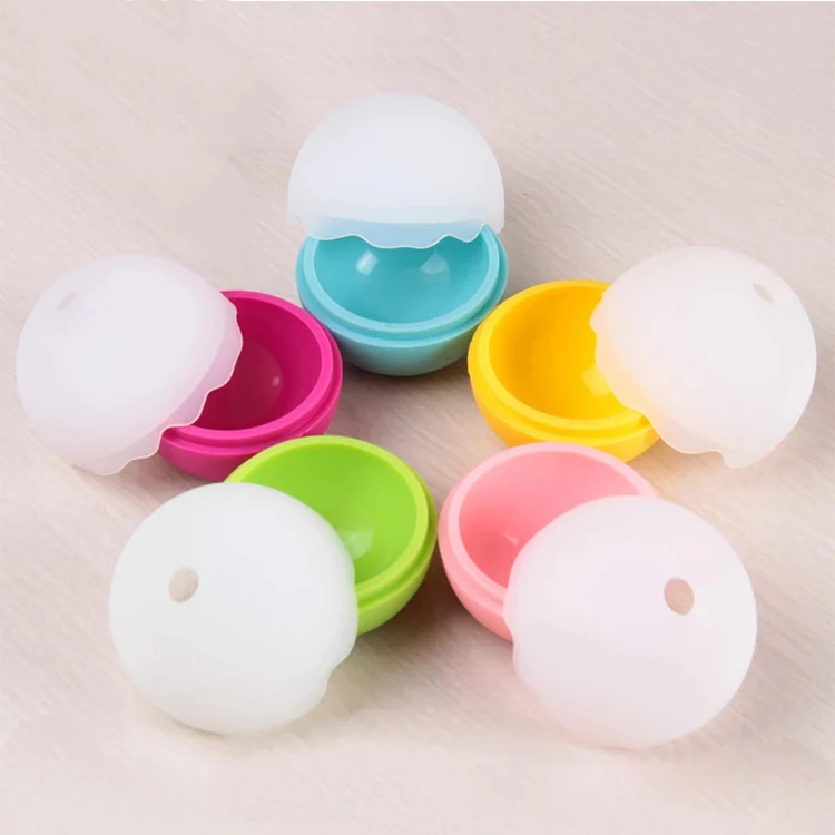 Amazon Supply Silicone large spherical chocolate mold lemon tea fruit tea whiskey ice hockey model making BPA Free