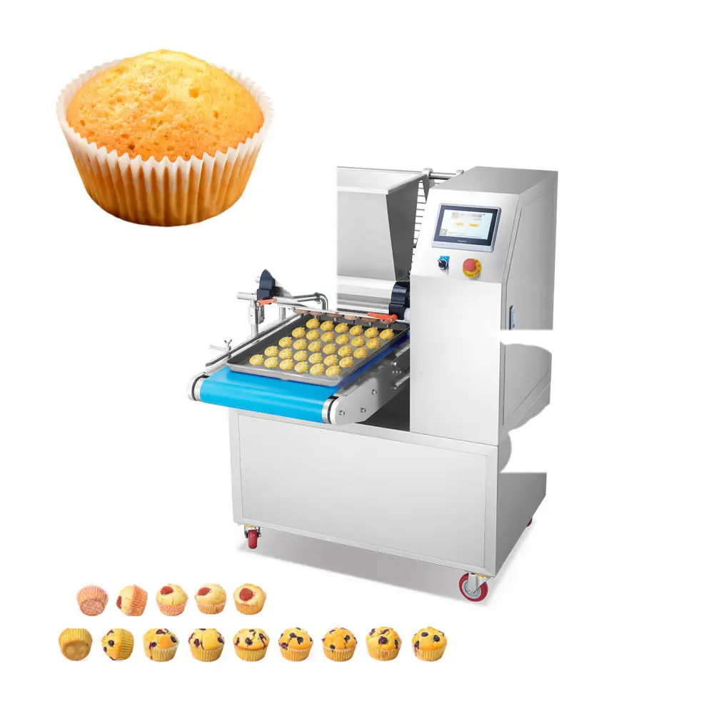 Commercial Full Automatic Soft Bread Cookie Cake Making Machine Depositor Machine With Two Nozzles Macaron Cupcake
