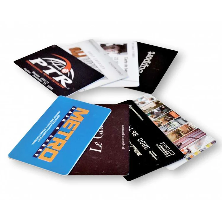 Colourful Wholesale Full color printing 30 mil CR80 Custom plastic membership cards