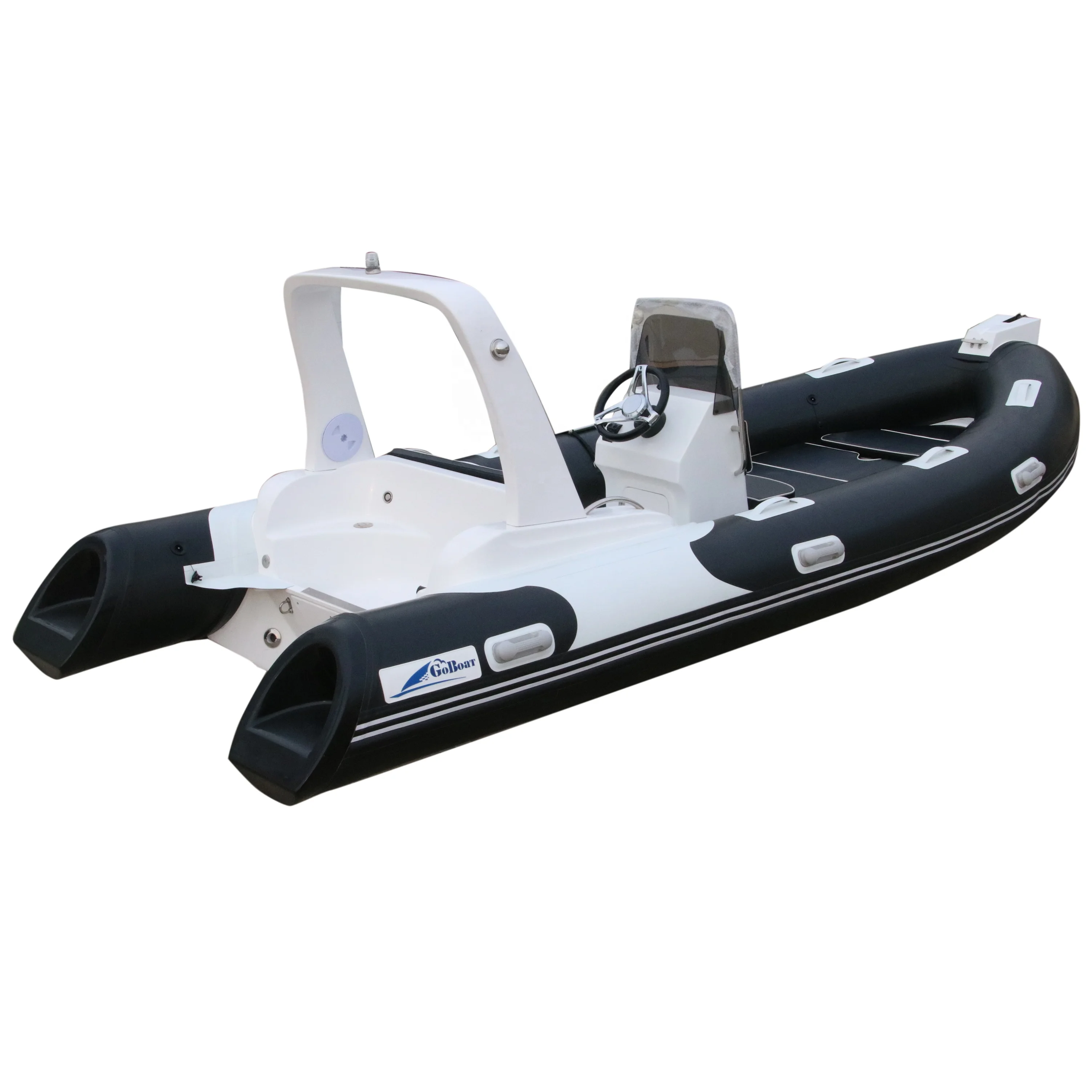 Goboat RIB520 5.2M 17ft Goethe (CE)Rib520 Inflatable Hull Inflatable Boat Fiberglass Fishing Inflatable Boat For Sale RIB520
