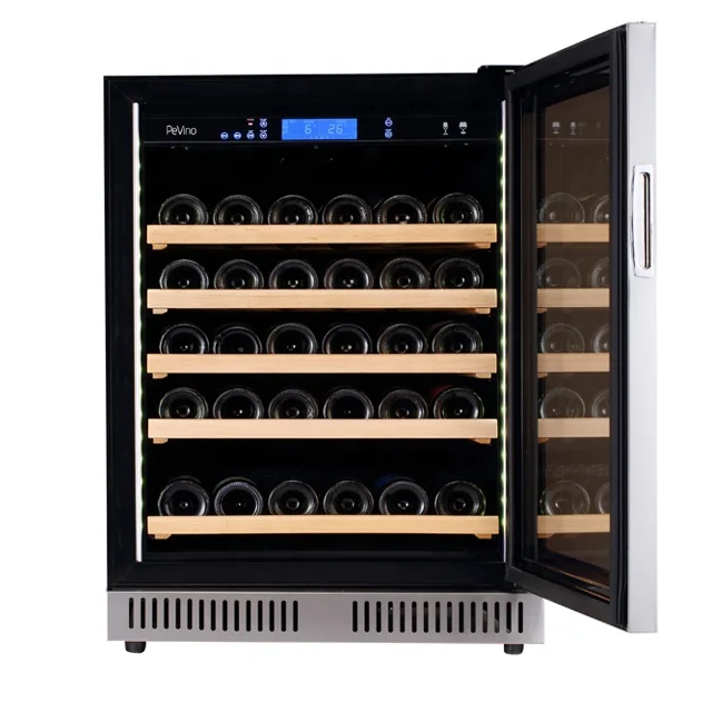 24 Inch Wide Frigidaire 46 Bottles Small Wine Chiller With Right Hinge Compressor Cooling System