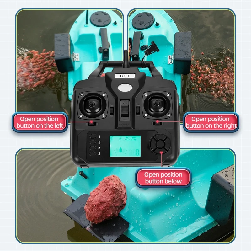 Automatic Cruise 500M GPS and BeiDou Inflatable Fishing Bait Boat Auto RC Remote Control Fishing Baits Boat