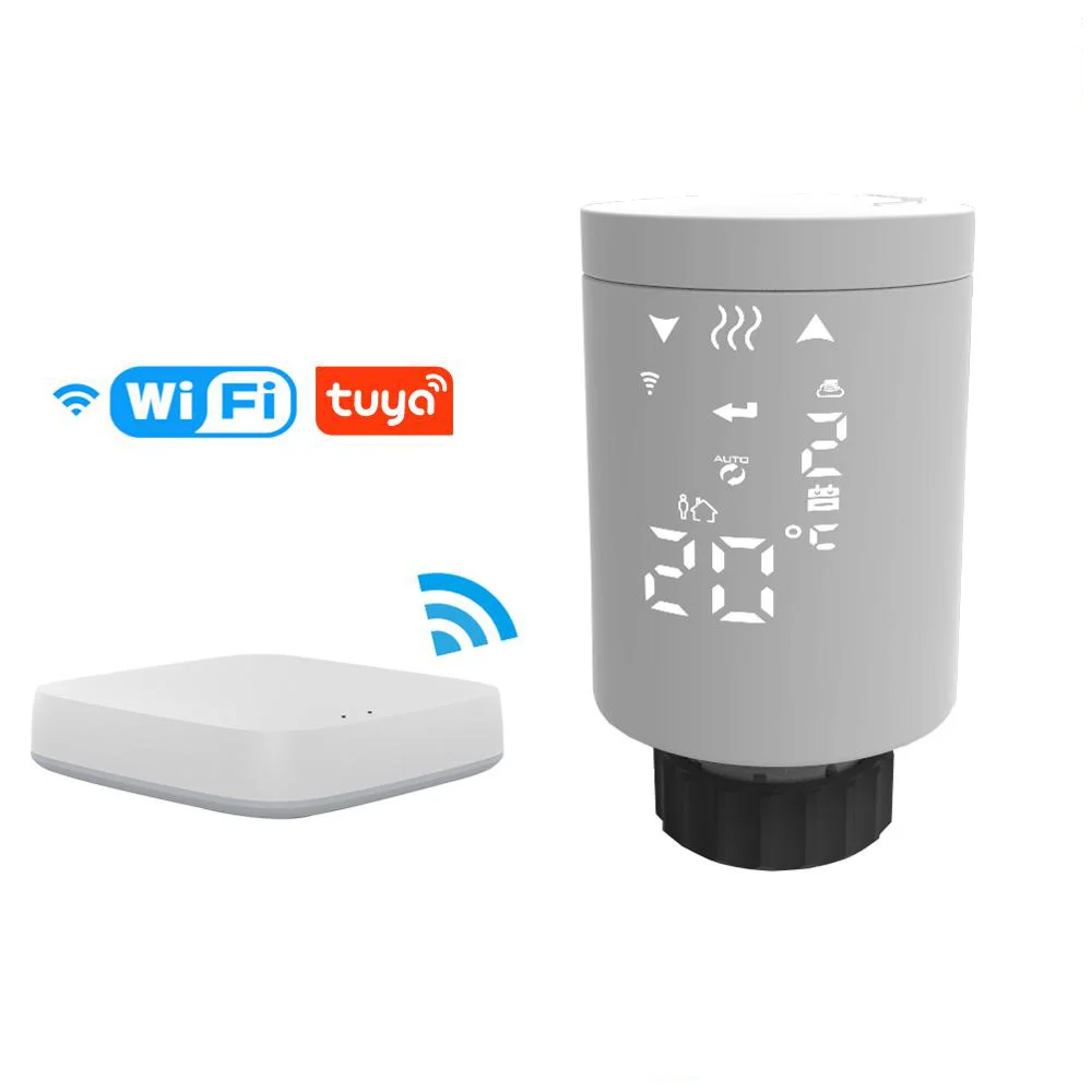 Smart Control Digital Electronic TRV Zigbee Radiator Valve Thermostat Head