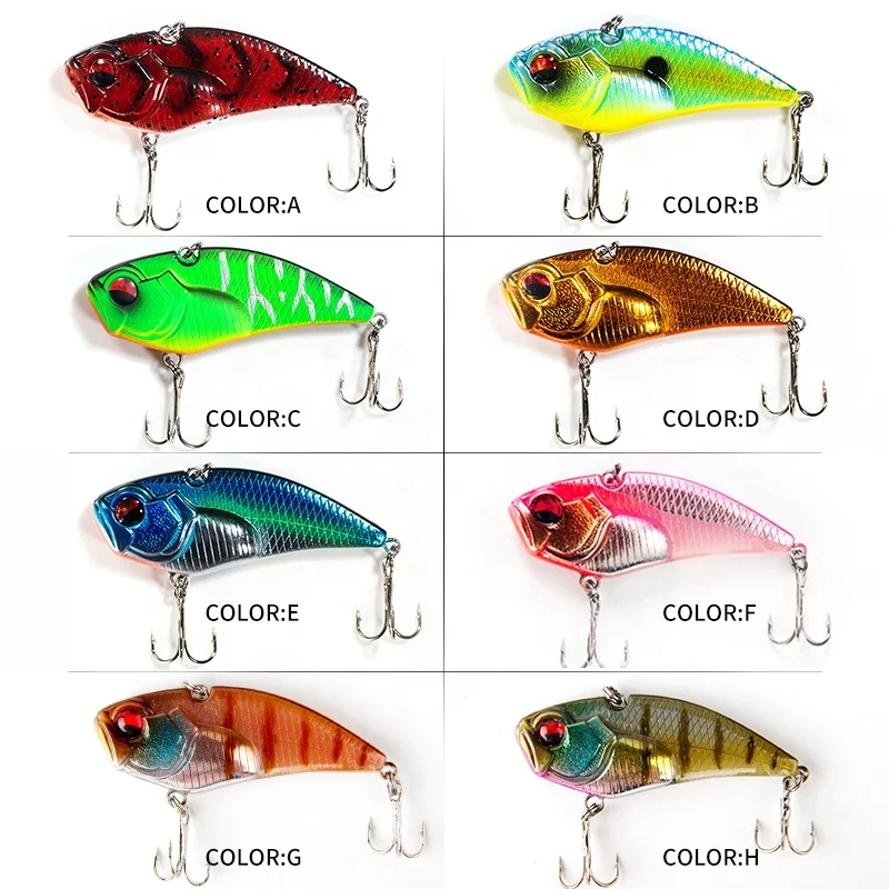  2021 LETOYO LHB018 Plastic VIB Vibration Lure 9g 16g Sinking Hard Bait Chatter Vibe Fishing